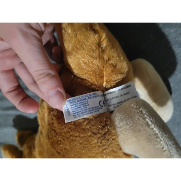 Aurora World Kangaroo Standing Tan Brown Plush Realistic Stuffed Animal Toy 12" - Picture 9 of 9